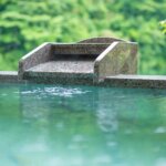 音は、お湯の流れる音だけ。